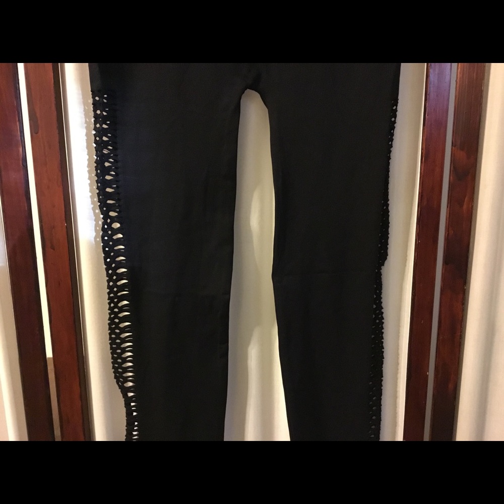 SOLD! Lot of 2 Pair of Black Leggings Both Small - Picture 5 of 8